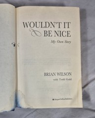 Brian Wilson True Signed 1st Ed Wouldn’t It Be Nice HC DJ 1991 w/ Affidavit Boys
