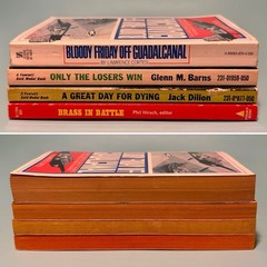 [UNREAD] Vintage Military War Spy Espionage Combat WWII Paperbacks Lot of 4 NICE