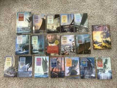 Patrick O’Brian 18 Book Mixed Lot Aubrey-Maturin; 16 PB and 2 HC; 1, 4-16, 18-20