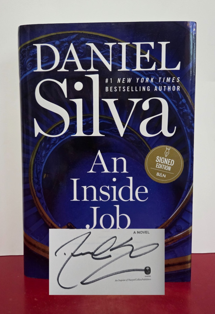 SIGNED An Inside Job — Daniel Silva | 1st ED 1st PRINT | Signed HCDJ 2025