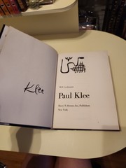PAUL KLEE WILL GROHMANN ABRAMS HC COLLECTIBLE TABLETOP COLLECTIBLE ART BOOK CB