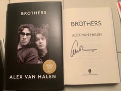 ALEX VAN HALEN SIGNED /Autographed BROTHERS BOOK New