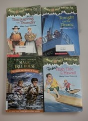 Lot 4 Magic Tree House-Tonight On The Titanic+High Tide In Hawaii+Thanksgiving