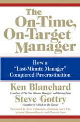 The On-Time, On-Target Manager: How a Last-Minute Manager Conquere – VERY GOOD