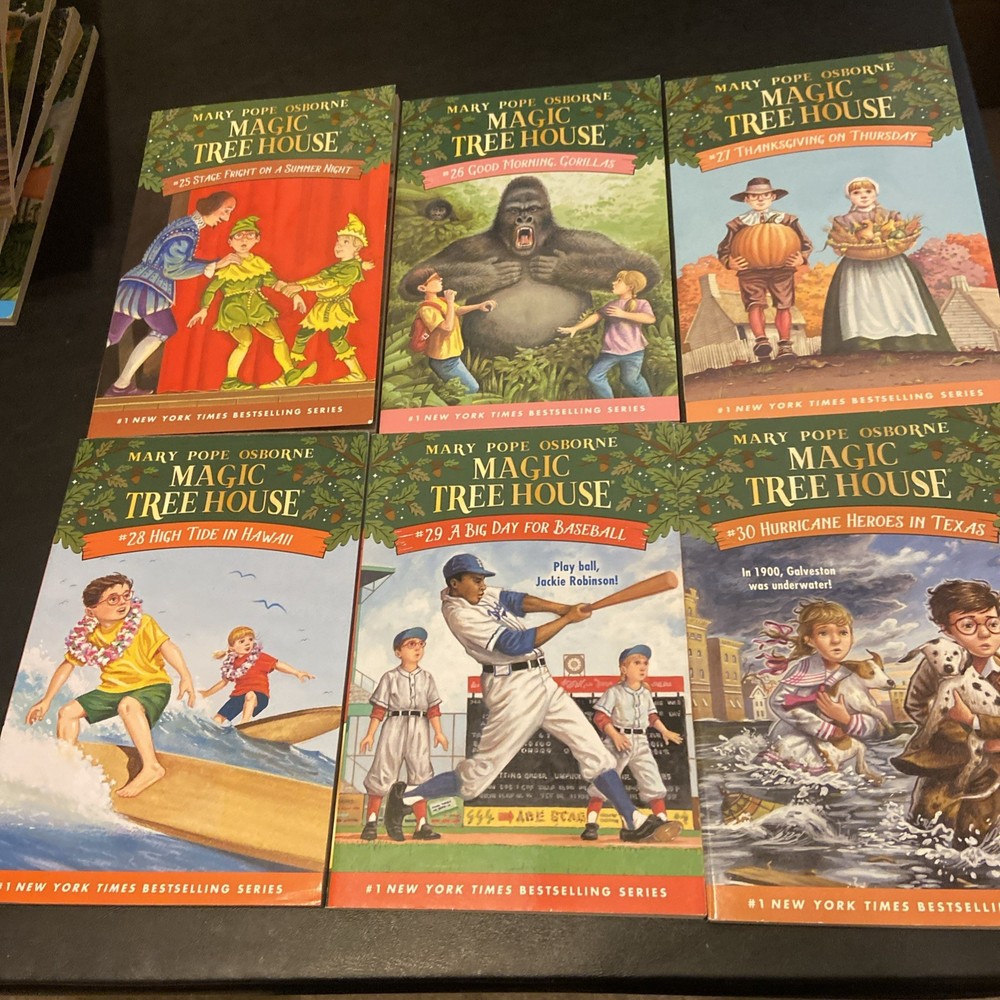 Magic Tree House + Merlin Missions + Research Guide Lot Of 51 PBs Acc-VG Cond