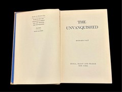 Howard Fast The Unvanquished 1942 First Edition HC Duell Sloan & Pearce VG Con.