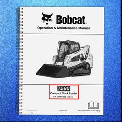 BOBCAT T590 Compact Track Loader Operators Manual 2018 – WIRE SECURED – COVERING