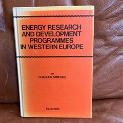 Energy research and development programmes Western Europe Charles Simeons BooK
