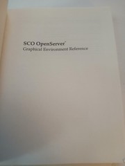 SCO OpenServer Graphical Environment Reference 1995 Edition Santa Cruz
