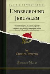 Underground Jerusalem (Classic Reprint)
