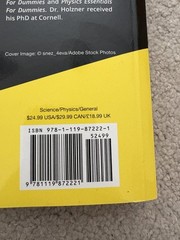 Physics I For Dummies 3rd Edition – Steven Holzner – NO WRITING