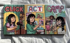 Click, Act, and Camp graphic novel book bundle by Kayla Miller