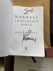 NKJV Maxwell Leadership Bible [Third Edition, Black] by John C. Maxwell SIGNED!