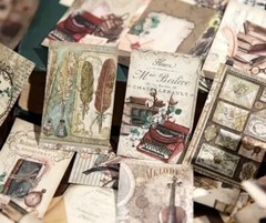 Tiny Book Filled W/ Pull Out Pictures Botany Plants Flowers 60 Pages Note Paper