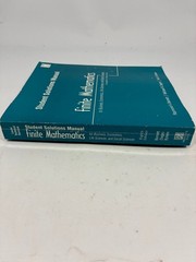 Finite Mathematics Student Solutions Manual Barnett Ziegler Byleen 1999 8th Ed