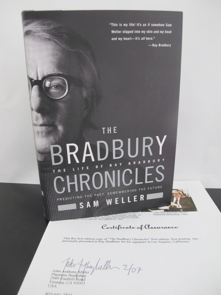 RAY BRADBURY Hand Signed Life Chronicles 1st Edition 2005 COA Hardcover Book