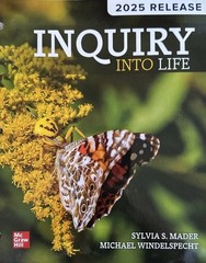 Inquiry into Life (2025 Release) by Sylvia Mader; Hardcover