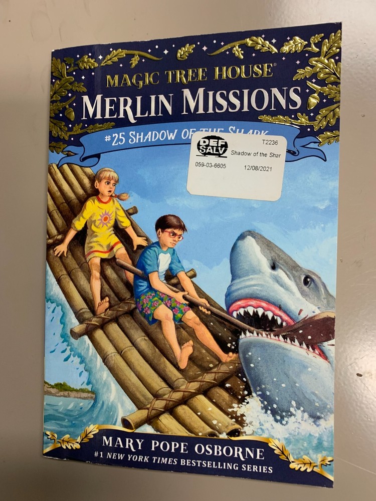 Magic Tree House: Merlin Missions: #25 Shadow of the Shark, Paperback, New