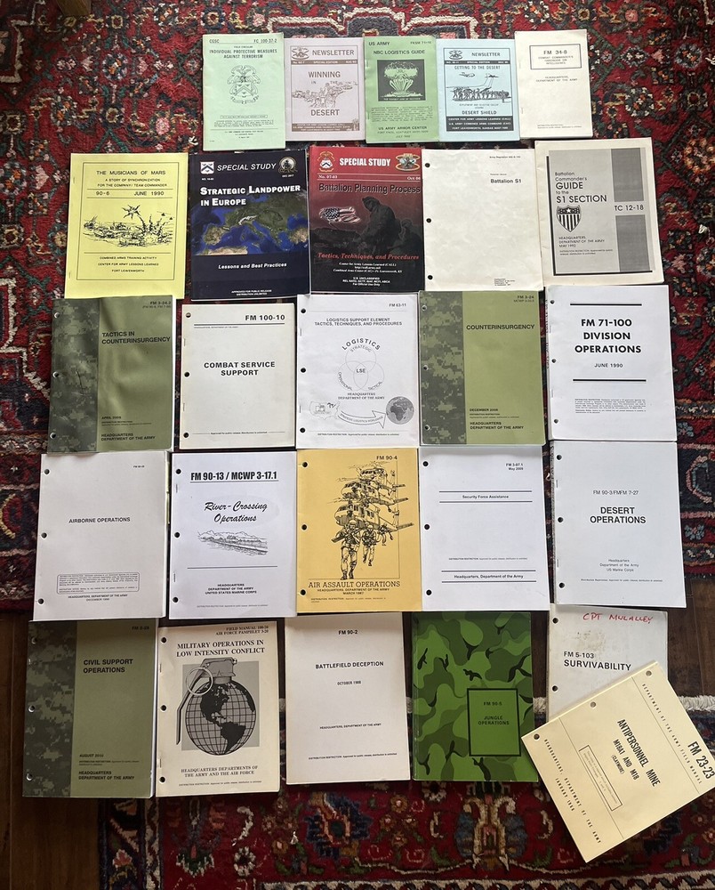 26 Volume US Army Military Combat Warfare Operations Battlefield Set