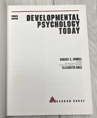 Developmental Psychology Today Fourth Edition 1983 Hardcover READ