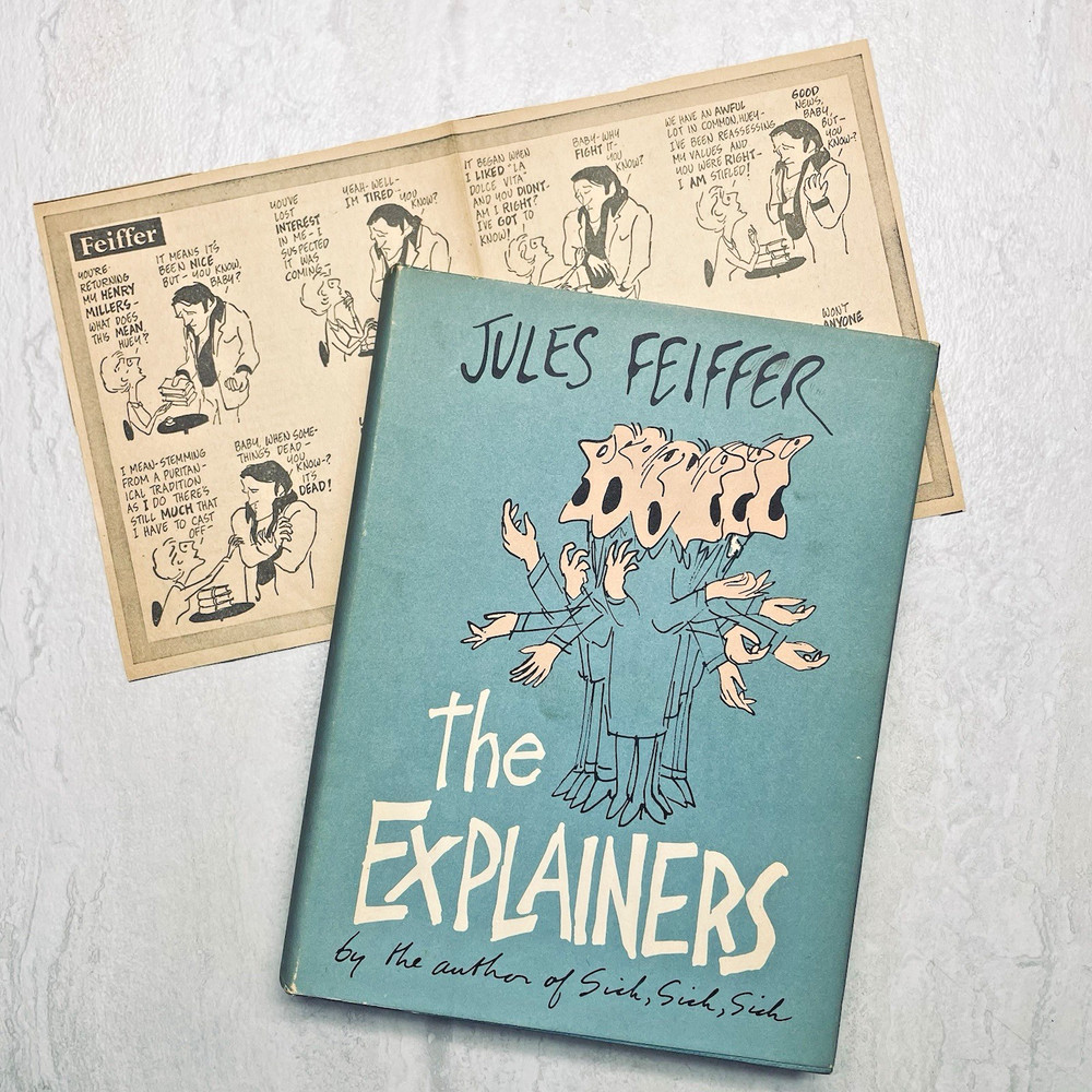 The Explainers Jules Feiffer – Great Britain 1961 – Hardcover Dust Jacket