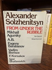 From Under the Rubble. Alexander Solzhenitsyn. 1st HC Ptg. LB 1975. (Fine in VG+