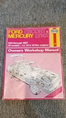 Escort & Lynx Owners Workshop Manual Warren 1987 Paperback Haynes Manual VG