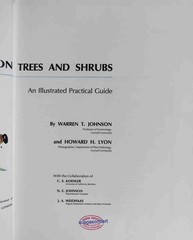 Insects that Feed on Trees and Shrubs. Johnson, Warren T. and Howard H. Lyon: