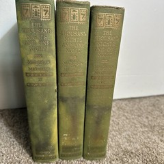 Book of Thousand Nights and One Night 3/8 Vols. 2 3 6 Set E. Powys Mathers 1930