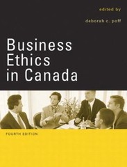 Business Ethics in Canada C. Poff Deborah