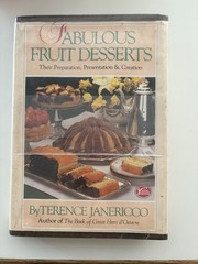 Fabulous Fruit Desserts By Terence America 1986 1st Ed 296 Pages ex library