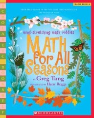 Math For All Seasons: Mind-Stretching Math Riddles (Scholastic Bookshelf) – GOOD