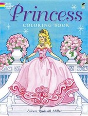 Princess Coloring Book (Dover Coloring Books) – Paperback – GOOD