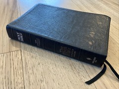 Nelson Open Bible Expanded NASB Genuine Leather 1985 Indexed Unmarked 976