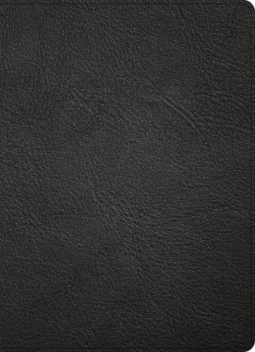 CSB Study Bible, Holman Handcrafted Collection, Black Premium Goatskin, Red Lett