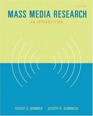 Mass Media Research : An Introduction Joseph R., Wimmer, Roger D.