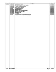 KUBOTA RC72-FZ21 Parts Manual – HEAVY-DUTY COIL BOUND – PROTECTIVE COVERS