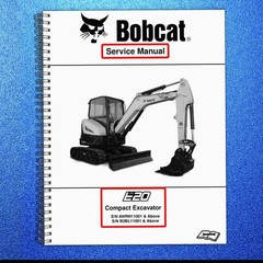 BOBCAT E20 Compact Excavator SN AWRH1101 and Up Service Manual , FOLDOUTS