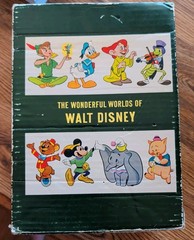 1965 The Wonderful Worlds of Walt Disney 4 Book Boxed Set Golden Press Vintage