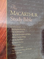 THE MacARTHUR STUDY BIBLE – New King James – Black Bonded Leather 1997 With Box