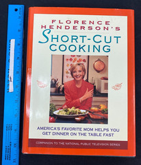 1998 HB BOOK FIRST PRINT FLORENCE HENDERSON *SHORT-CUT COOKING* SIGNED W/COA
