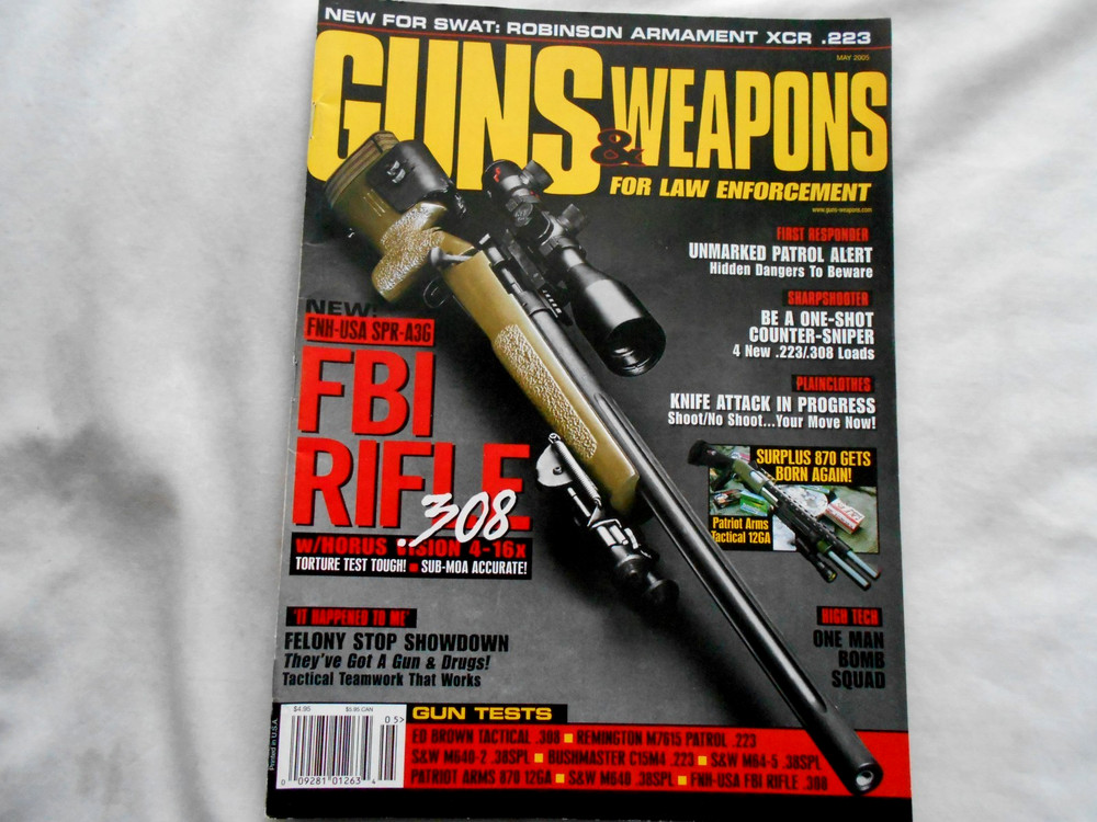 GUNS & WEAPONS FOR LAW ENFORCEMENT Magazine-MAY,2005