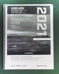2021 Can-Am Defender MAX DPS HD10 Owner’s Manual: 211 Pages & Protective Covers