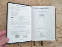 NIV Fire Bible: New International Version Student Edition – Black Bonded Leather
