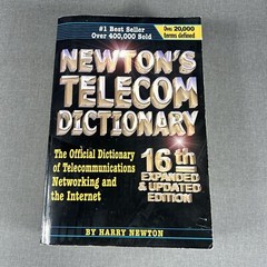 Newton’s Telecom Dictionary 16th Edition 2000 Trade Paperback Book