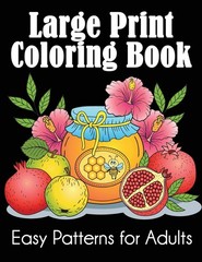 Large Print Coloring Book: Easy Patterns for Adults – Dylanna Press – Very G…