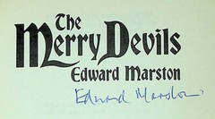 Edward Marston Merry Devils signed 1989 Bantam Press Elizabethan theater murder