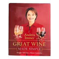 Great Wine Made Simple Signed By Author Sommelier Andrea Immer Book HCDJ First
