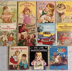 Little Golden Books Lot of 11 Children’s Books Baby Kindergarten Trucks *Read