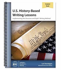 U.S.HIST.BASED WRITING – Spiral-bound, by Lori Verstegen – Very Good h
